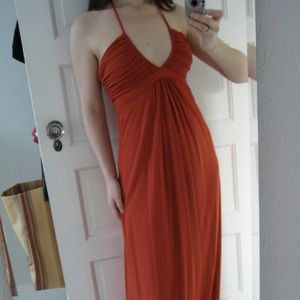 T-Bags Los Angeles orange floor length dress - S